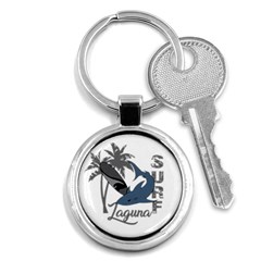 Surf - Laguna Key Chains (round)  by Valentinaart