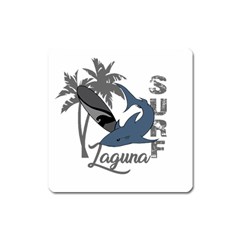 Surf - Laguna Square Magnet by Valentinaart