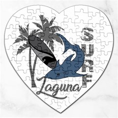 Surf - Laguna Jigsaw Puzzle (heart) by Valentinaart