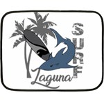 Surf - Laguna Double Sided Fleece Blanket (Mini)  35 x27  Blanket Front