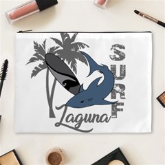 Surf - Laguna Cosmetic Bag (xl) by Valentinaart