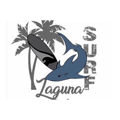 Surf - Laguna Double Sided Flano Blanket (mini)  by Valentinaart