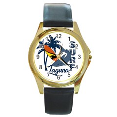 Surf - Laguna Round Gold Metal Watch