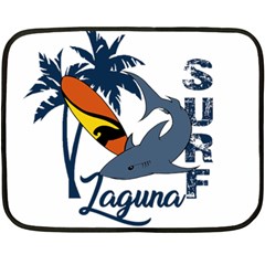 Surf - Laguna Double Sided Fleece Blanket (mini)  by Valentinaart