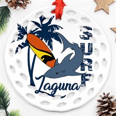 Surf - Laguna Ornament (Round Filigree)