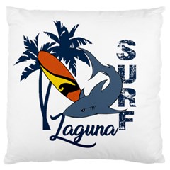 Surf - Laguna Standard Flano Cushion Case (two Sides) by Valentinaart