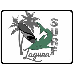 Surf - Laguna Fleece Blanket (large)  by Valentinaart