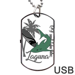 Surf - Laguna Dog Tag Usb Flash (one Side) by Valentinaart