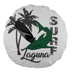 Surf - Laguna Large 18  Premium Round Cushions Front