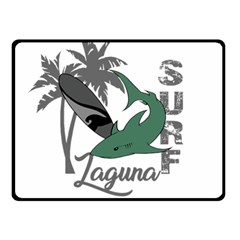 Surf - Laguna Double Sided Fleece Blanket (small)  by Valentinaart