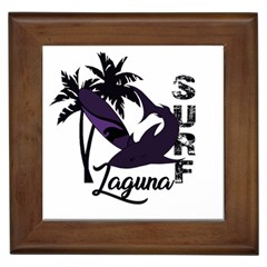 Surf - Laguna Framed Tiles by Valentinaart