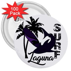 Surf - Laguna 3  Buttons (100 Pack)  by Valentinaart