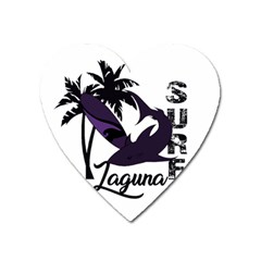 Surf - Laguna Heart Magnet by Valentinaart