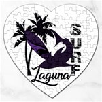 Surf - Laguna Jigsaw Puzzle (Heart) Front