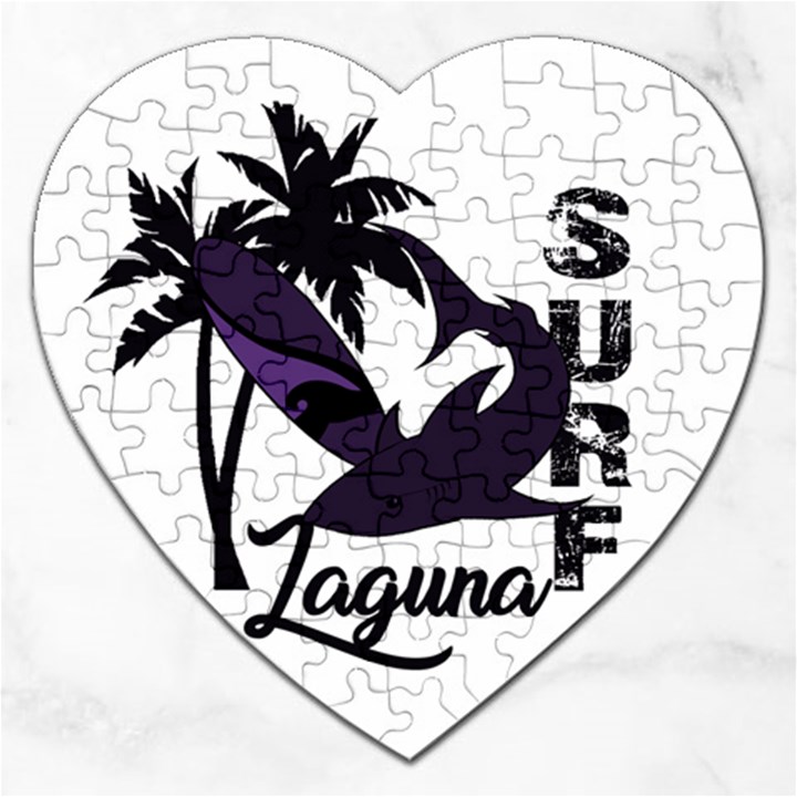 Surf - Laguna Jigsaw Puzzle (Heart)