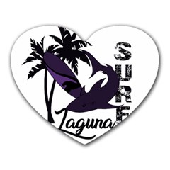 Surf - Laguna Heart Mousepads by Valentinaart