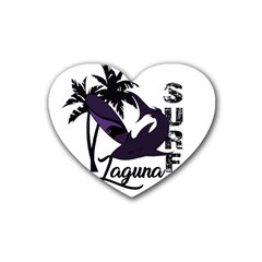 Surf - Laguna Heart Coaster (4 Pack)  by Valentinaart