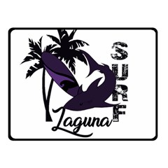 Surf - Laguna Double Sided Fleece Blanket (small)  by Valentinaart