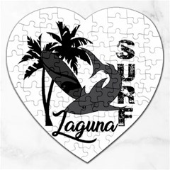 Surf - Laguna Jigsaw Puzzle (heart) by Valentinaart