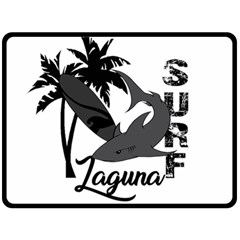 Surf - Laguna Fleece Blanket (large)  by Valentinaart