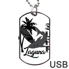 Surf - Laguna Dog Tag Usb Flash (two Sides) by Valentinaart