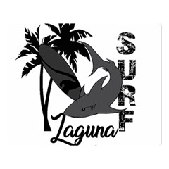 Surf - Laguna Double Sided Flano Blanket (large)  by Valentinaart