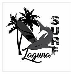 Surf - Laguna Large Satin Scarf (square) by Valentinaart