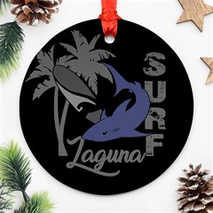 Surf - Laguna Ornament (round) by Valentinaart