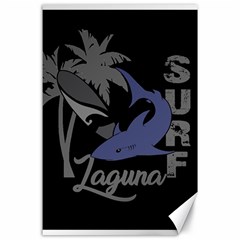 Surf - Laguna Canvas 24  X 36  by Valentinaart