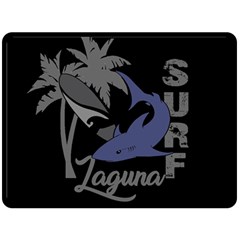 Surf - Laguna Double Sided Fleece Blanket (large)  by Valentinaart