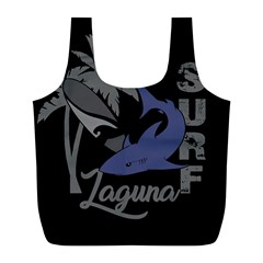 Surf - Laguna Full Print Recycle Bags (l)  by Valentinaart