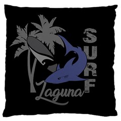 Surf - Laguna Standard Flano Cushion Case (two Sides) by Valentinaart