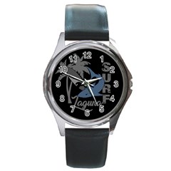 Surf - Laguna Round Metal Watch by Valentinaart