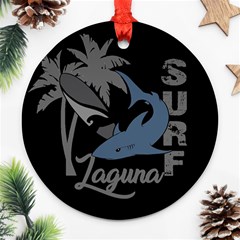 Surf - Laguna Ornament (round) by Valentinaart