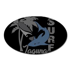 Surf - Laguna Oval Magnet by Valentinaart