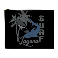 Surf - Laguna Cosmetic Bag (xl) by Valentinaart