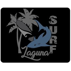 Surf - Laguna Fleece Blanket (medium)  by Valentinaart