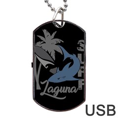 Surf - Laguna Dog Tag Usb Flash (one Side) by Valentinaart