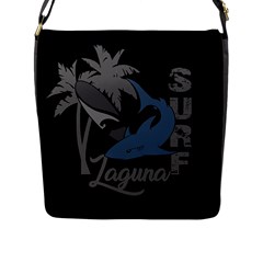 Surf - Laguna Flap Messenger Bag (l)  by Valentinaart