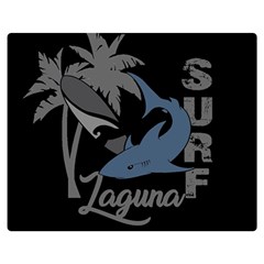 Surf - Laguna Double Sided Flano Blanket (medium)  by Valentinaart