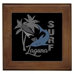 Surf - Laguna Framed Tiles by Valentinaart