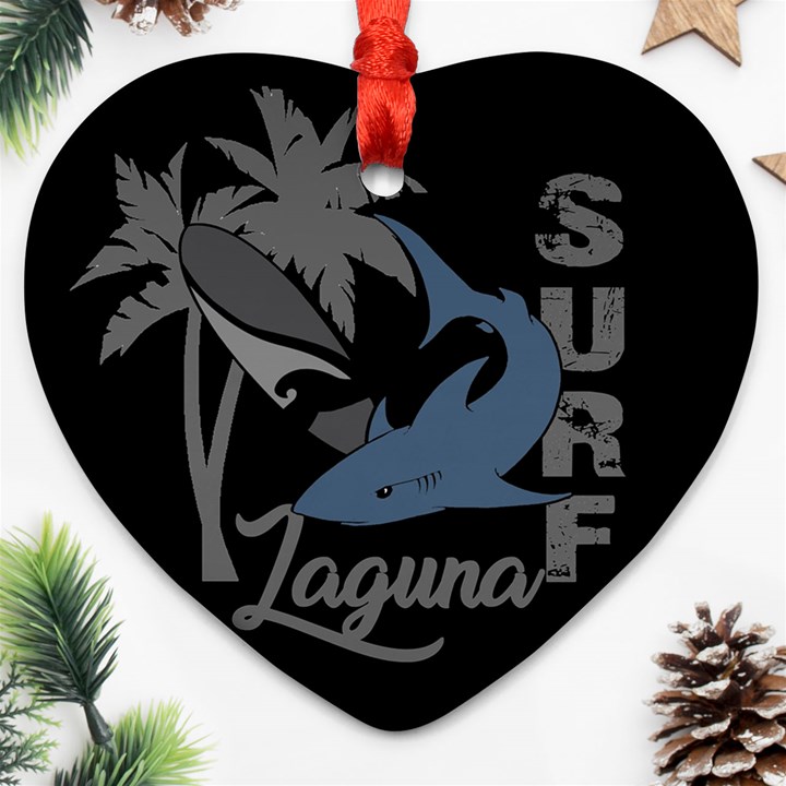 Surf - Laguna Ornament (Heart)