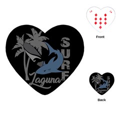 Surf - Laguna Playing Cards (heart)  by Valentinaart