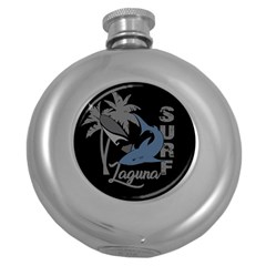 Surf - Laguna Round Hip Flask (5 Oz) by Valentinaart