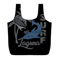 Surf - Laguna Full Print Recycle Bags (l)  by Valentinaart