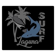 Surf - Laguna Double Sided Flano Blanket (small)  by Valentinaart