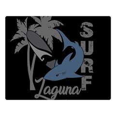 Surf - Laguna Double Sided Flano Blanket (large)  by Valentinaart