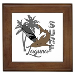 Surf - Laguna Framed Tiles by Valentinaart