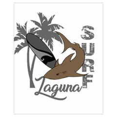 Surf - Laguna Drawstring Bag (small) by Valentinaart