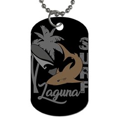 Surf - Laguna Dog Tag (one Side) by Valentinaart